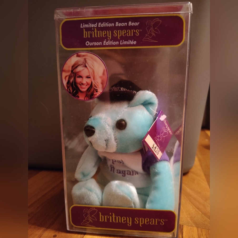 Britney Spears Collectable Bean Bear Limited Edition with tags in the box